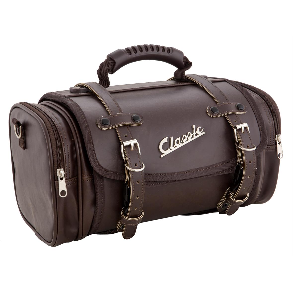 Borsa "Classic" piccola per Vespa - marrone scuro, finta pelle
