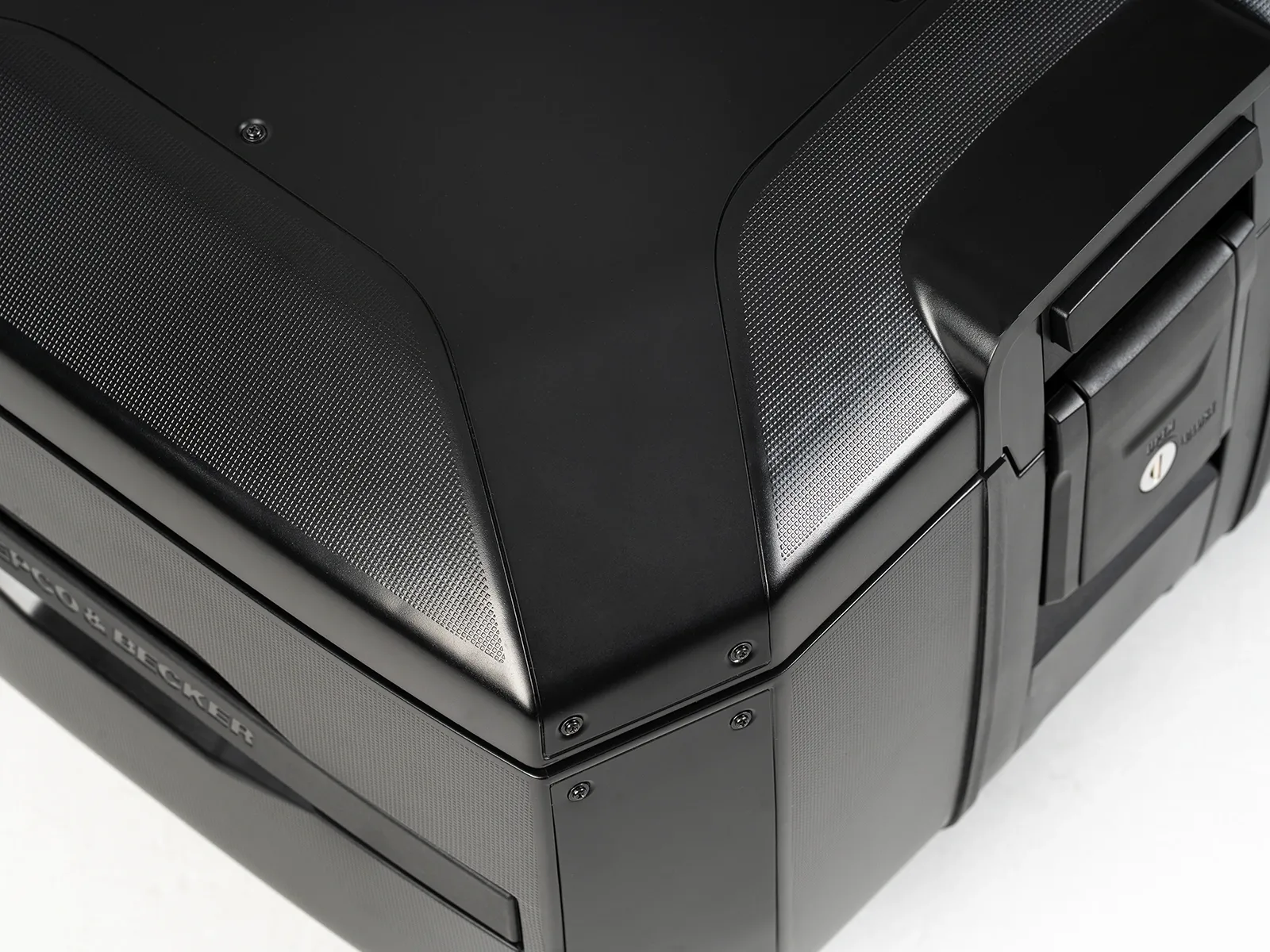 Baule Xcore 40 nero con cornice nera per Smartrack Hepco & Becker