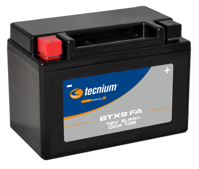 Batteria Tecnium senza manutenzione attivata in fabbrica - BTX9 FA