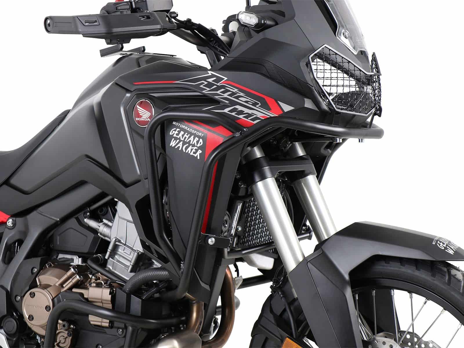 Barra di protezione serbatoio nera per Honda CRF 1100 L Africa Twin (20-23) Hepco & Becker