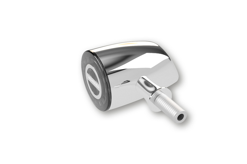 HIGHSIDER Pro Rocket Classic LED Indicatore di direzione cromato / lente grigio fumo (coppia), anteriore e posteriore
