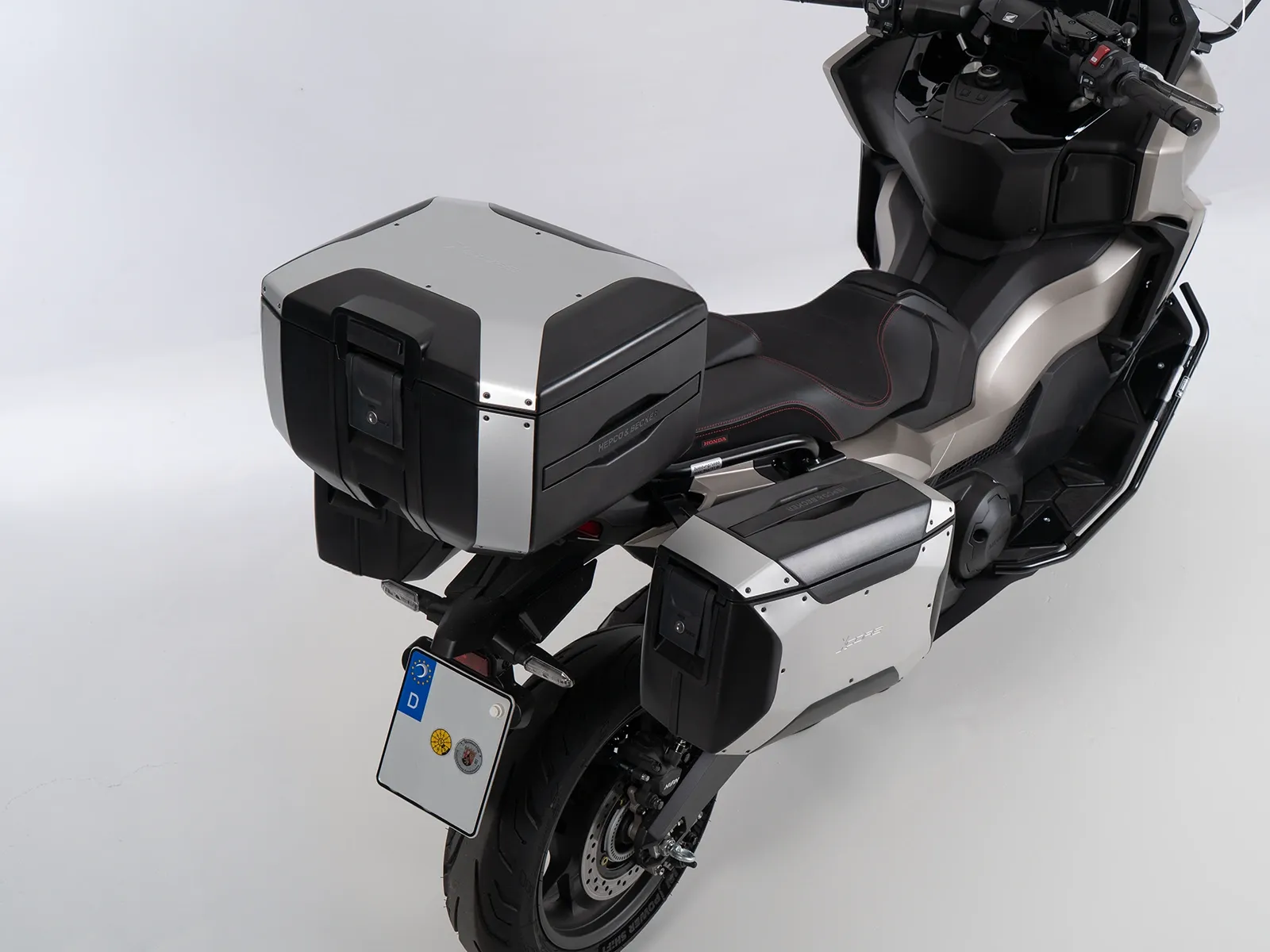 Baule Xcore 40 nero con cornice nera per Smartrack Hepco & Becker
