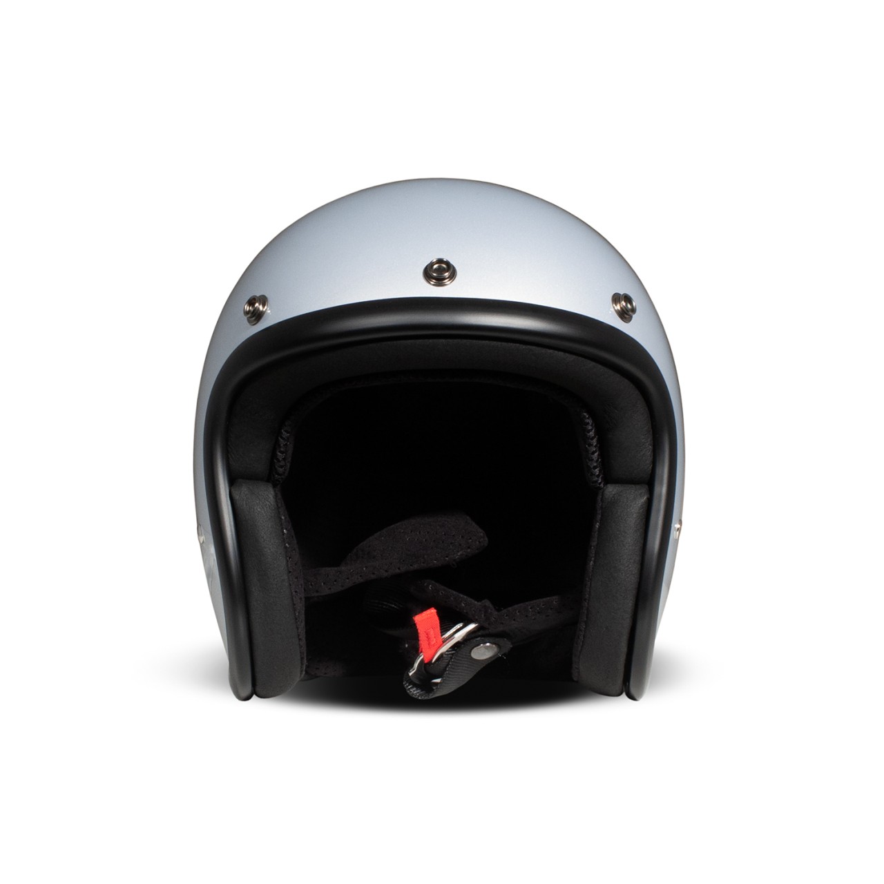 DMD casco jet Retro, argento, lucido, Ice, vetroresina, ECE 22.06