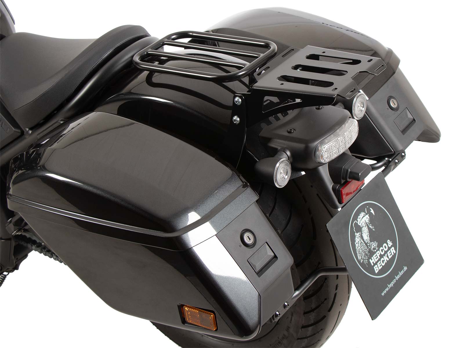 Portapacchi posteriore morbido Minirack nero per Honda CMX 1100 Rebel /DCT (21-24) Hepco & Becker