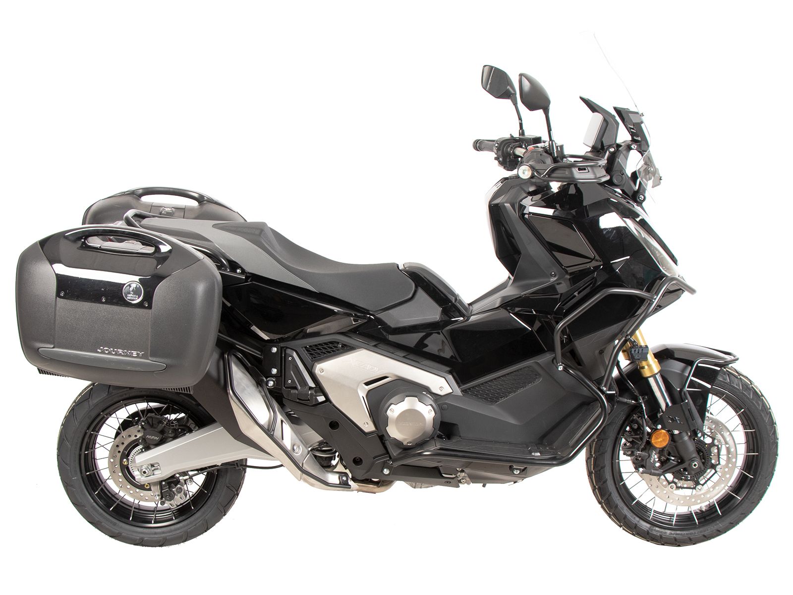 Portavaligie laterale fisso nero per Honda X-ADV (25- ) Hepco & Becker