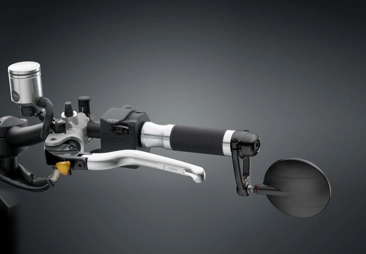Specchietto da manubrio RIZOMA "SPY-ARM" destro o sinistro per Vespa, anodizzato nero
