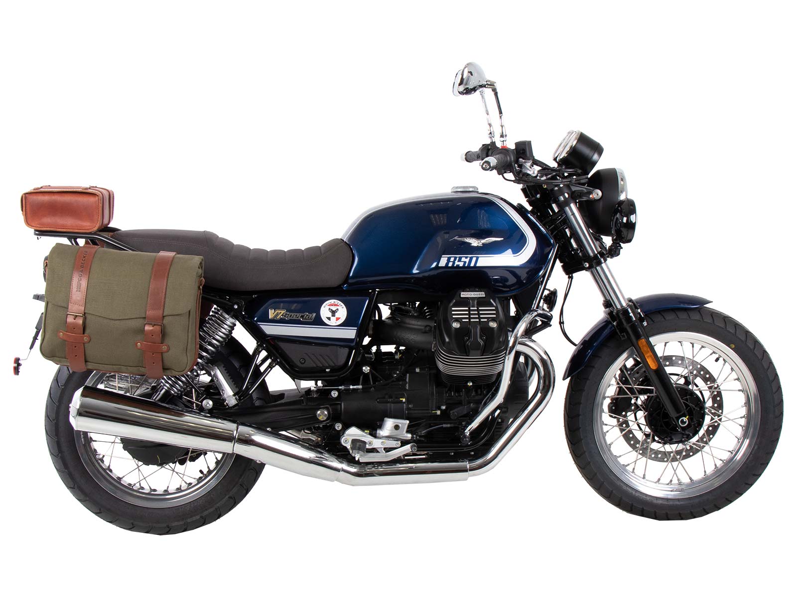 Portapacchi laterale C-Bow cromato per Moto Guzzi V7 850 Special (25- ) Hepco & Becker