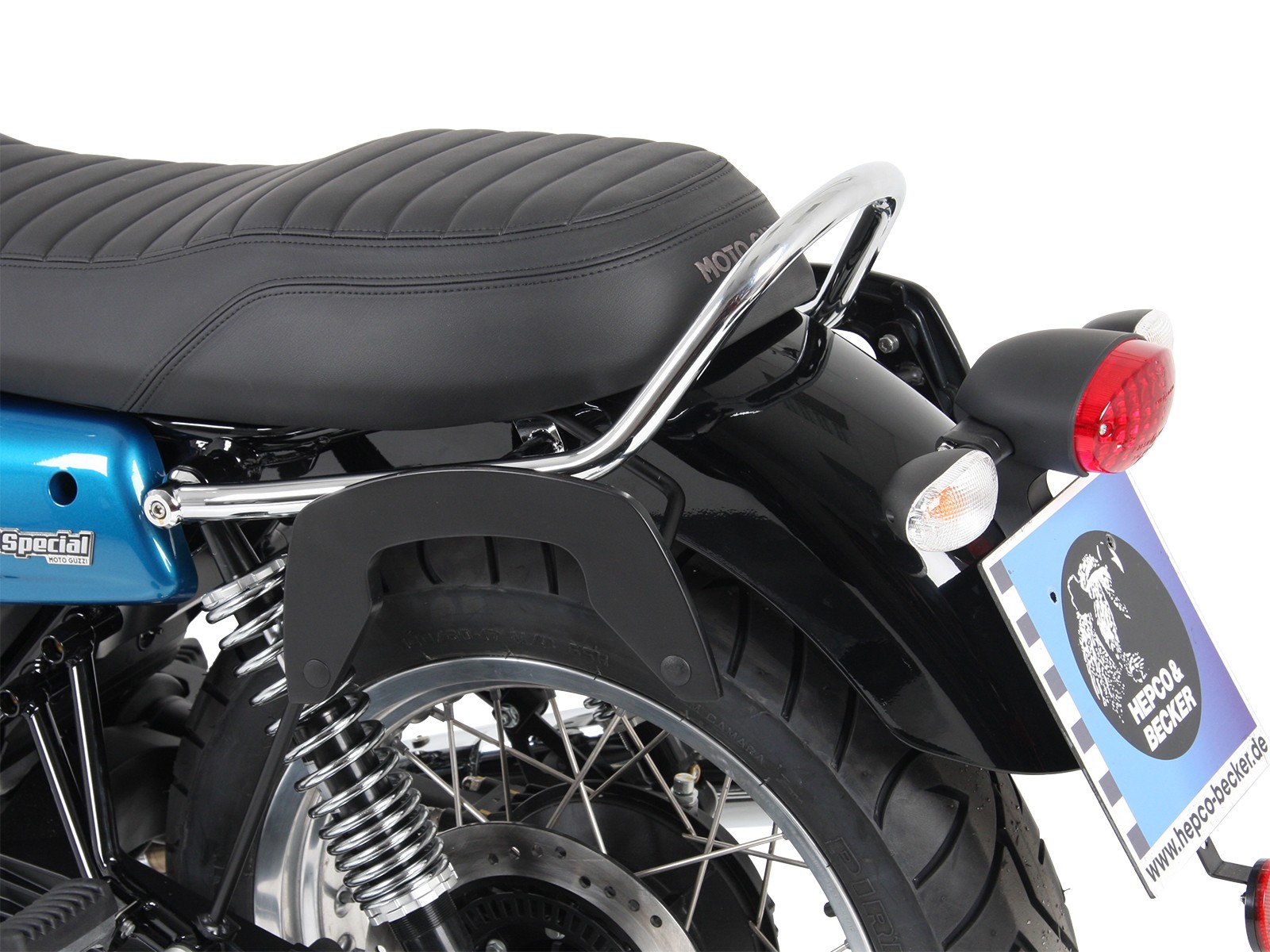 C-Bow portapacchi laterale nero per V 7 III stone/ special/ Anniversario/ Racer (Bj.17-)