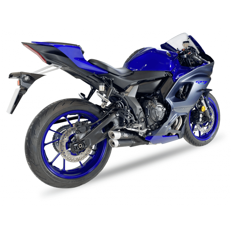 IXIL HYPERLOW XL per Yamaha YZF-R7, acciaio inox nero, omologato E, Euro5