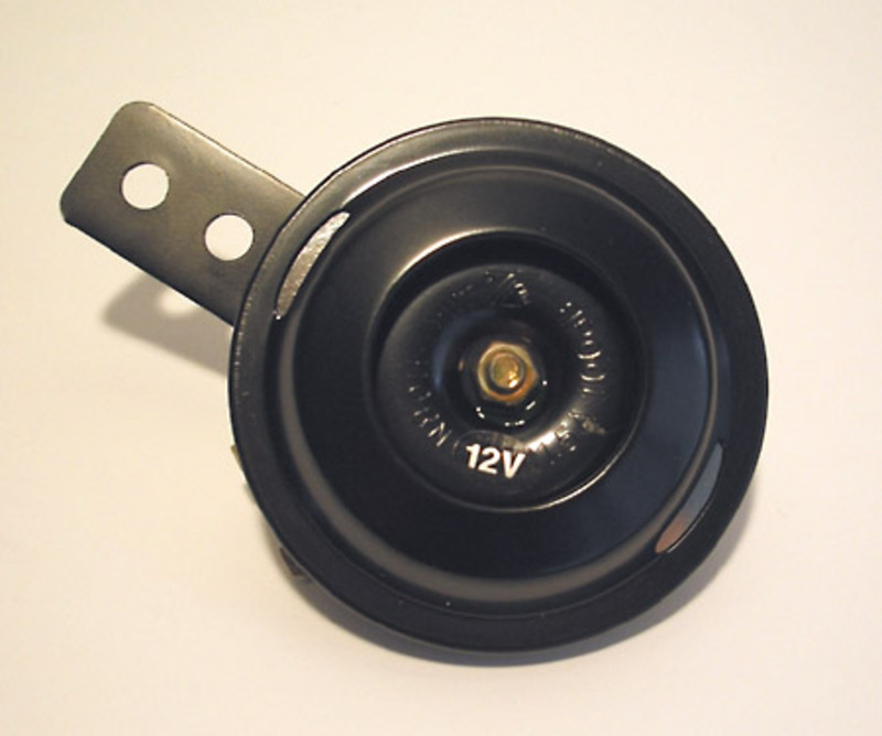 Clacson intelligente HIGHSIDER nero 12V, diametro 70 mm, 100 dB, omologazione E