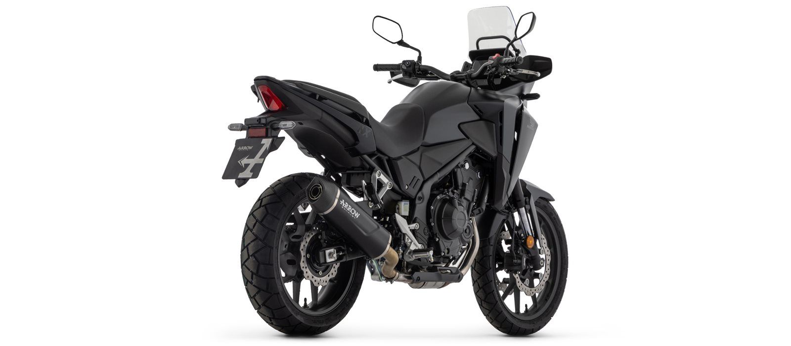 Scarico ARROW INDY RACE EVO Alluminio nero per Honda NX500 / CB500 Hornet (24-)