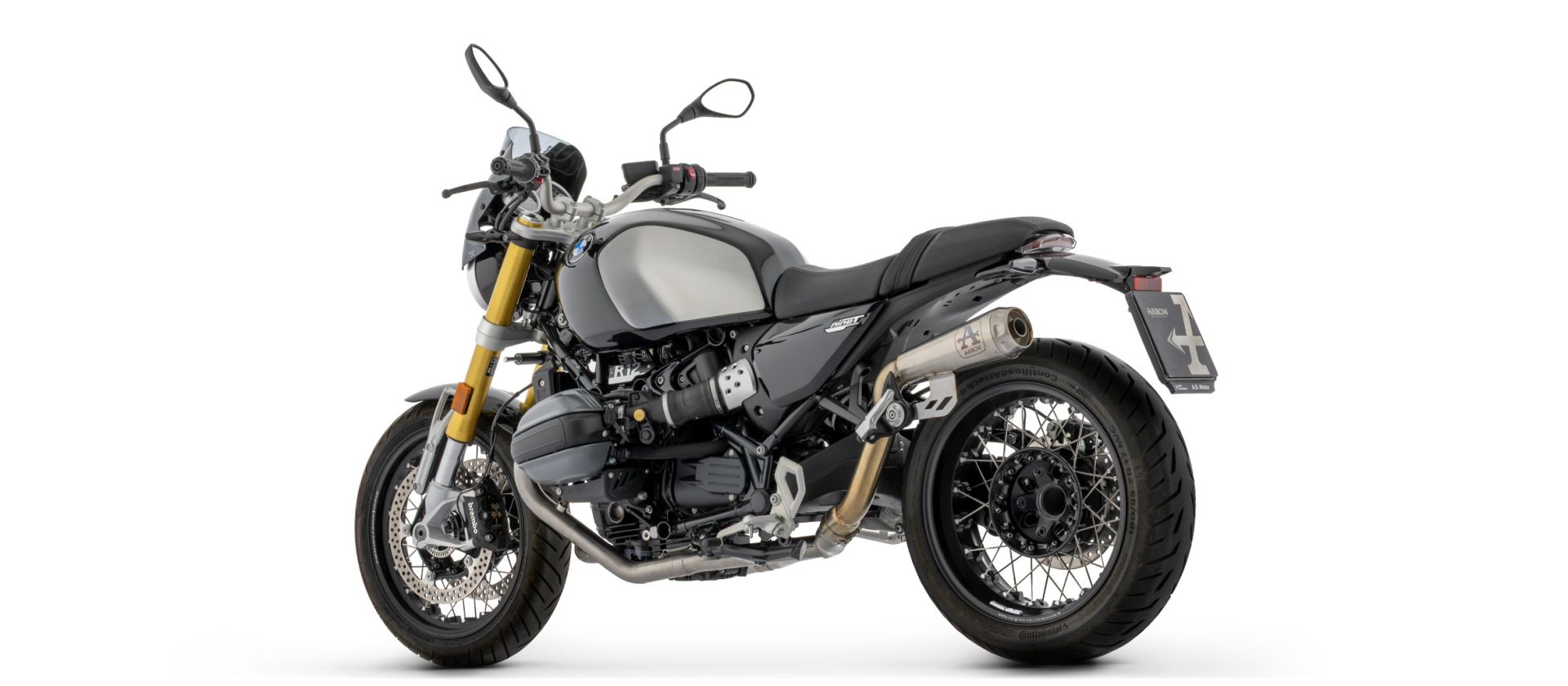 Scarico ARROW PRO-RACE in titanio con terminale in titanio per BMW R 12 nineT (24-)
