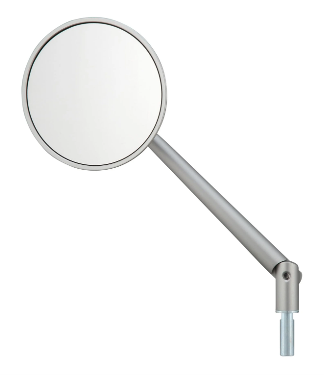 Specchio standard per Vespa, filettatura sinistra, argento opaco