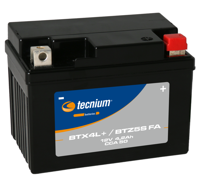 Batteria Tecnium senza manutenzione attivata in fabbrica - BTX4L+/BTZ5S
