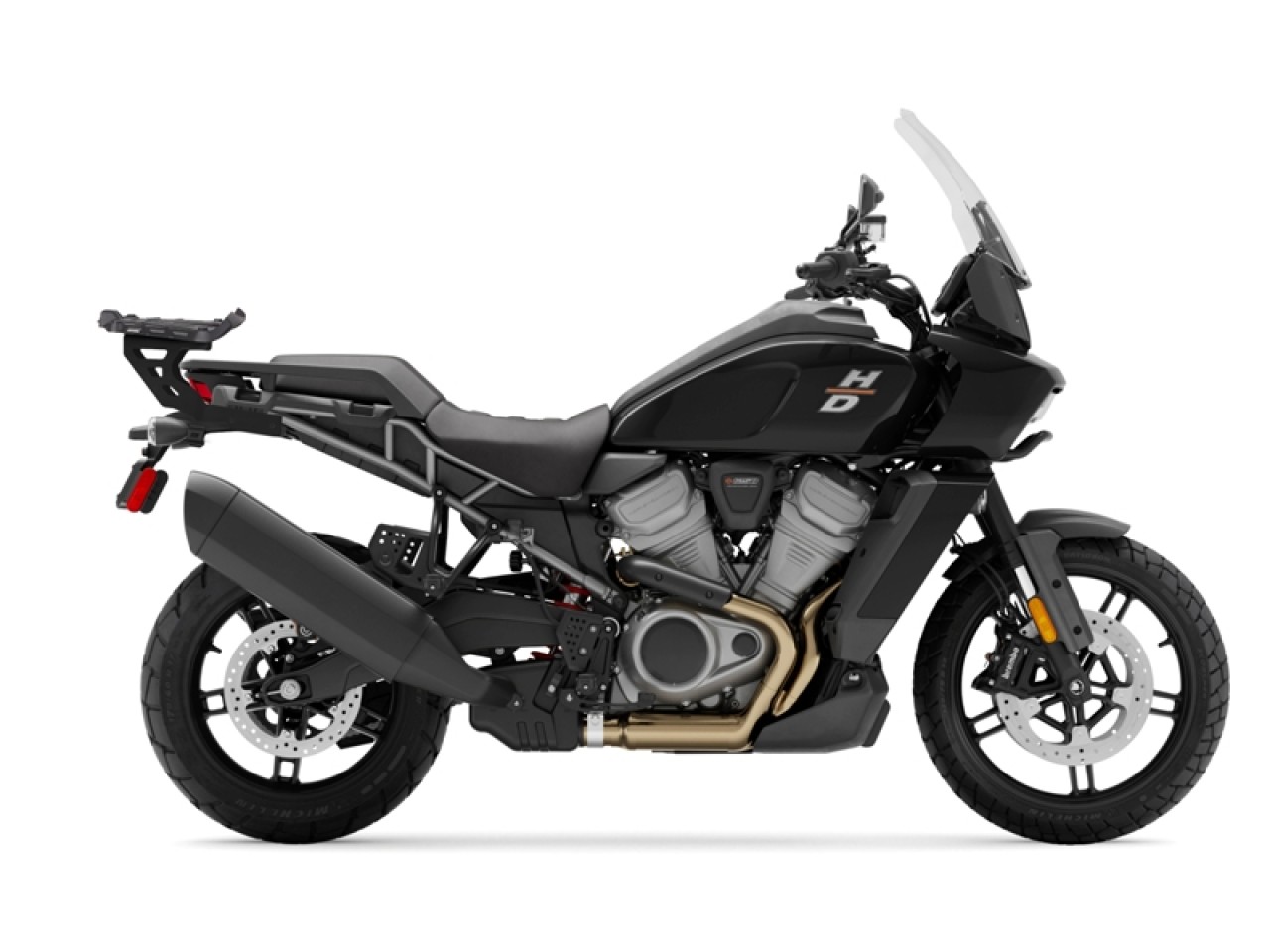 Portapacchi Shad Top Case verniciato nero per Harley Davidson Pan America 1250 /Special (21-25)