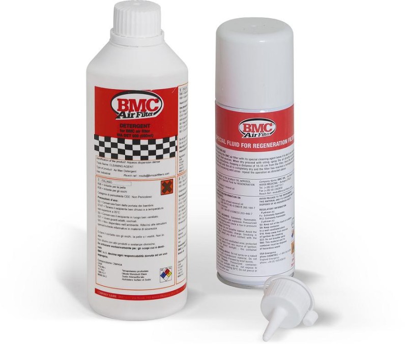 Kit di pulizia del filtro dell'aria BMC Sport (olio filtro spray da 200 ml e detergente da 500 ml - WA200-500)