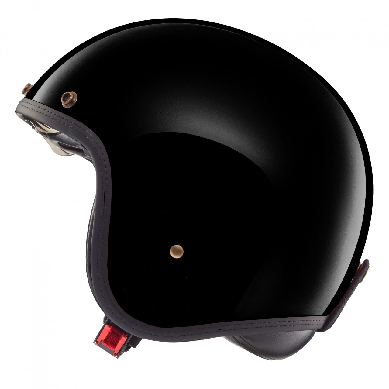 Casco jet Helmo Milano, Audace, nero opaco