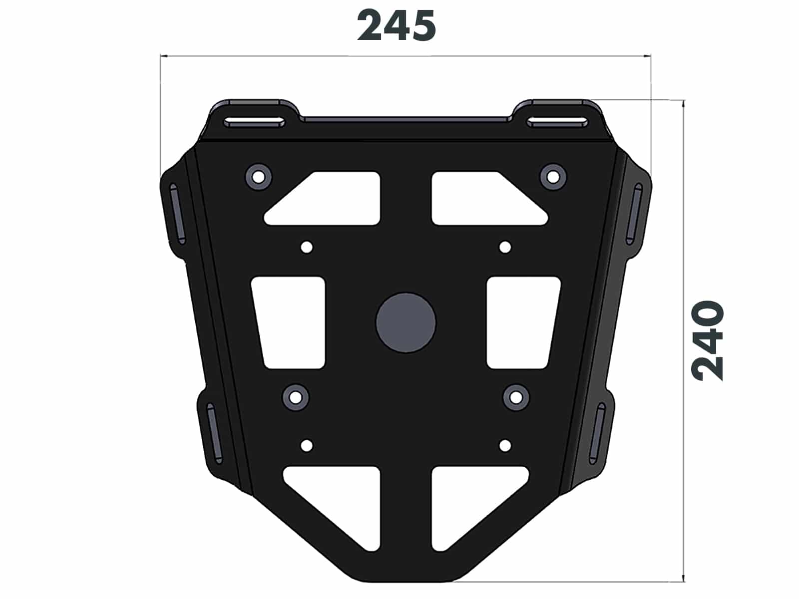 Portapacchi posteriore morbido Minirack nero per Honda MSX 125 Grom (21-) Hepco & Becker