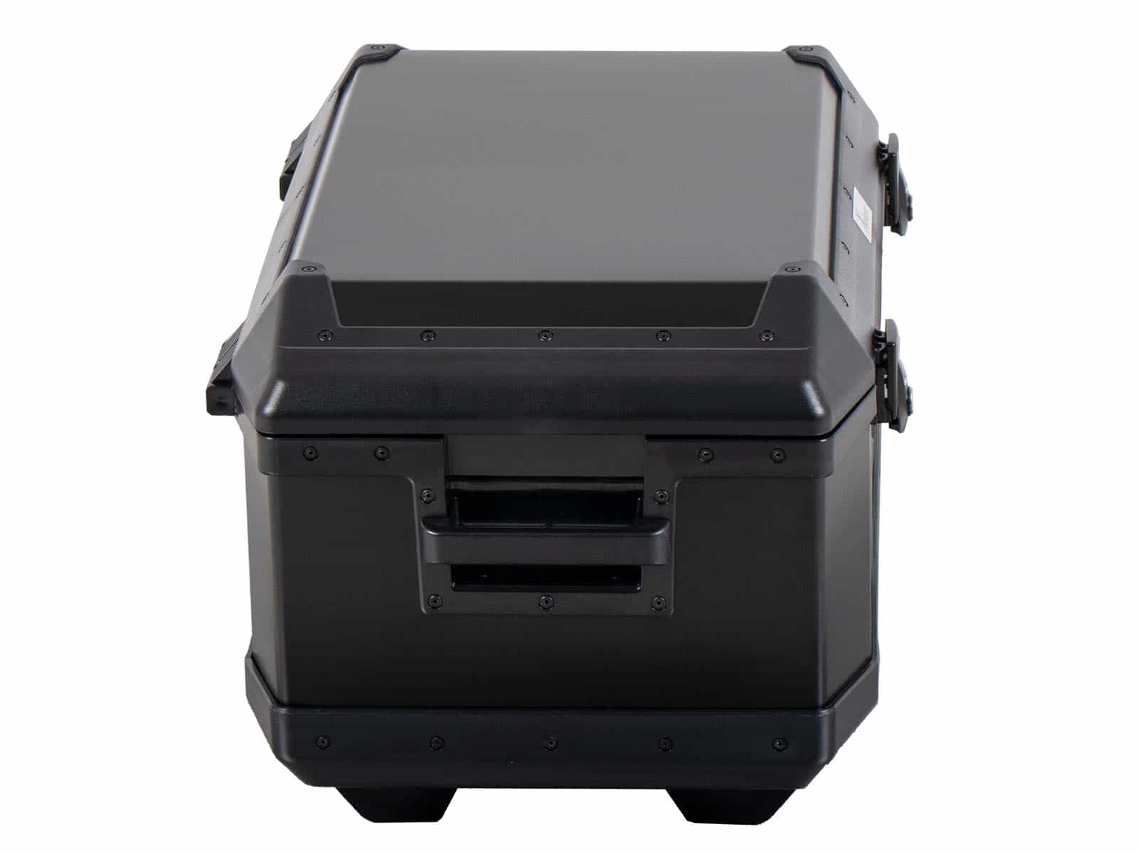 Bauletto in alluminio Xplorer 60 litri alluminio nero Hepco & Becker