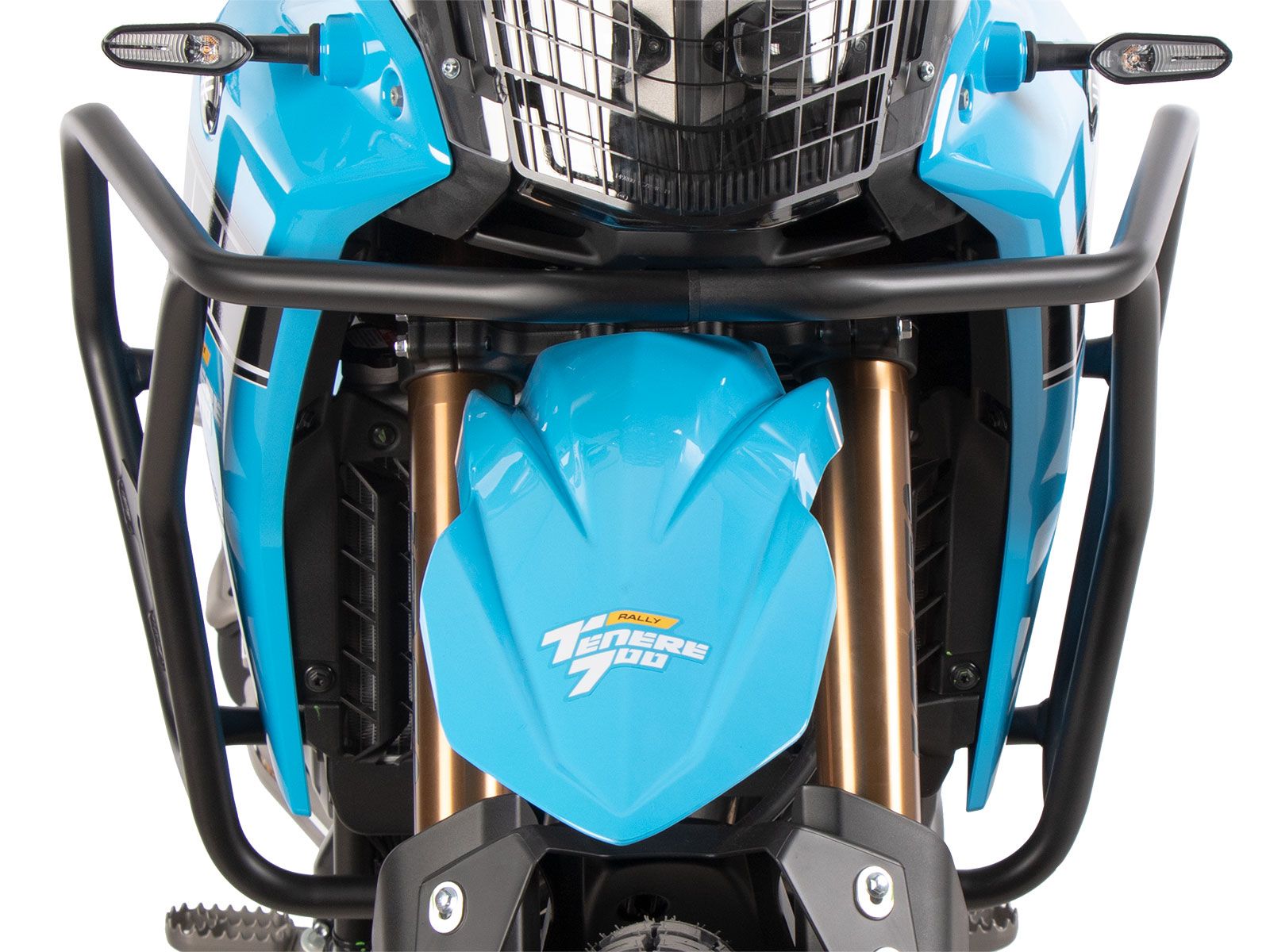 Barra di protezione serbatoio "Solid" nera per Yamaha Ténéré 700 Rally (25-) Hepco & Becker