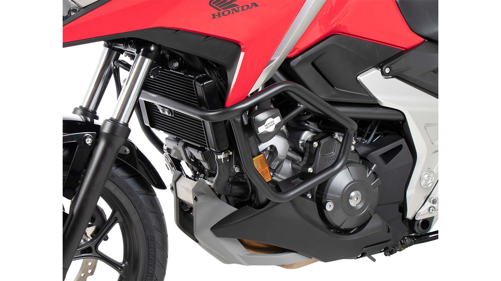 Protezione motore incl. cuscinetto di protezione nero per Honda NC 750 X /DCT (21-) Hepco & Becker