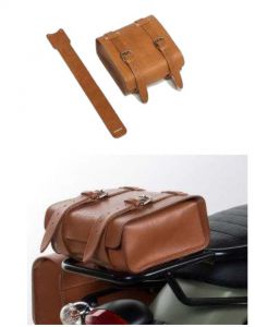 Borsa in pelle originale, marrone per Moto Guzzi V7 I+II