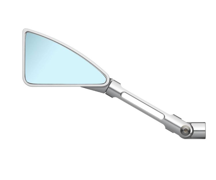 Specchio RIZOMA "TOMOK" destro per Vespa, anodizzato argento