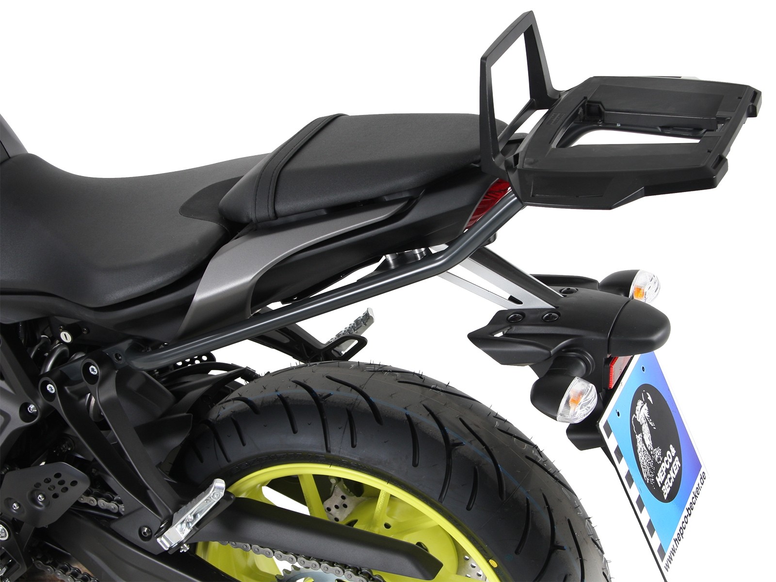 Porta bauletto Alurack antracite per Yamaha MT-07 (Bj.18-) Hepco & Becker