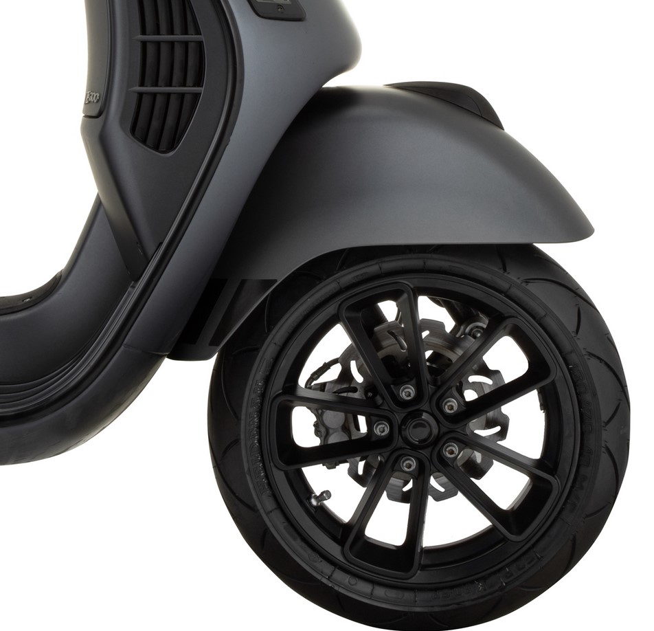 Cerchio anteriore/posteriore 12" per Vespa GTS/​GTS Super/​GTV/​GT 60/​GT/​GT L 125-300ccm, nero opaco
