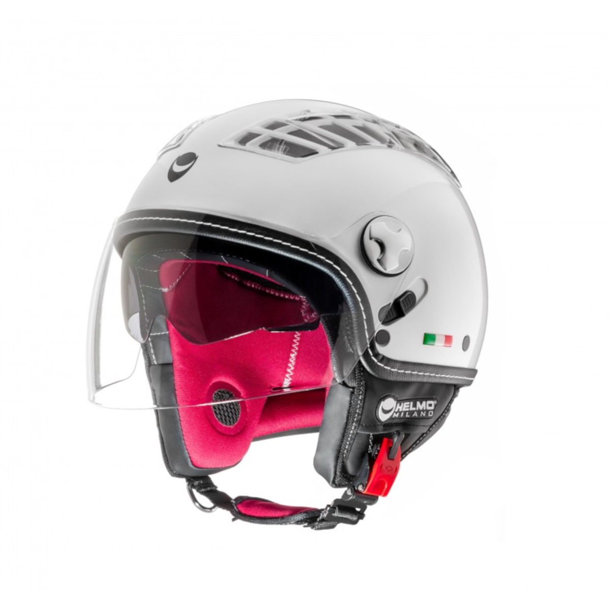 Helmo Milano Demi Jet, turbina, bianco