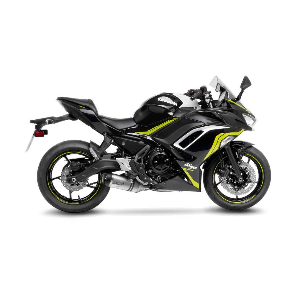 LeoVince sistema completo LV One Evo per Kawasaki Ninja /Versys /Z 650, argento, omologazione E