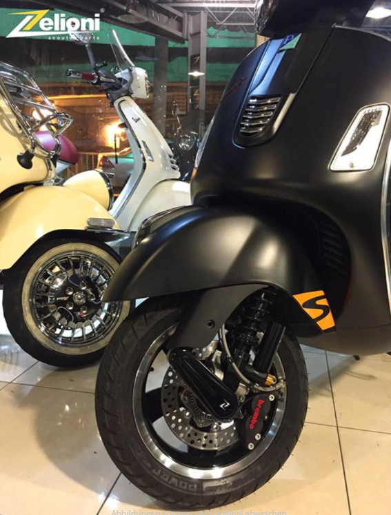 Ammortizzatore anteriore "Black Edition" per Vespa GTS/GTS Super 125-300cc ('14-'16), nero
