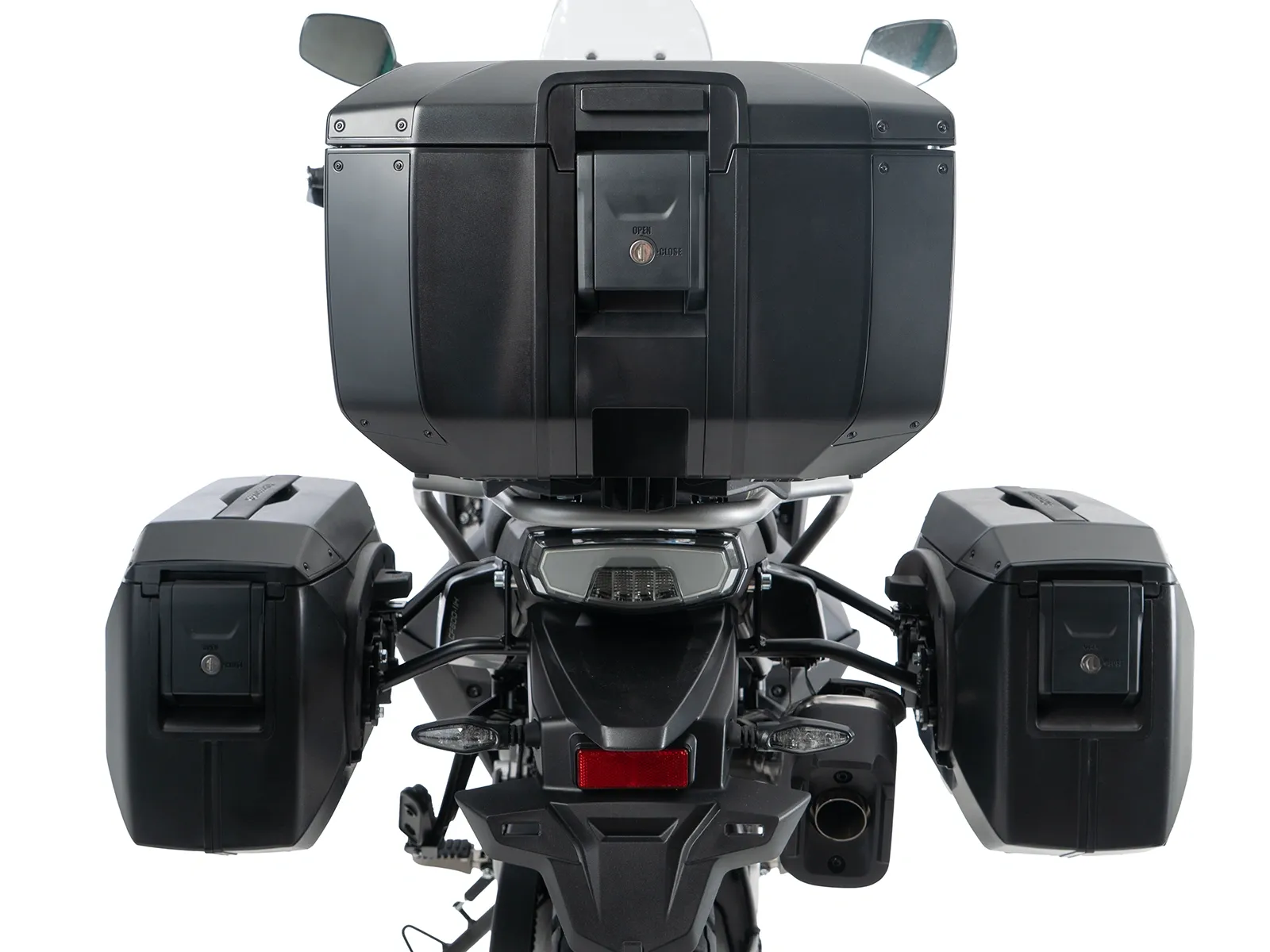 Baule Xcore 40 nero con cornice nera per Smartrack Hepco & Becker