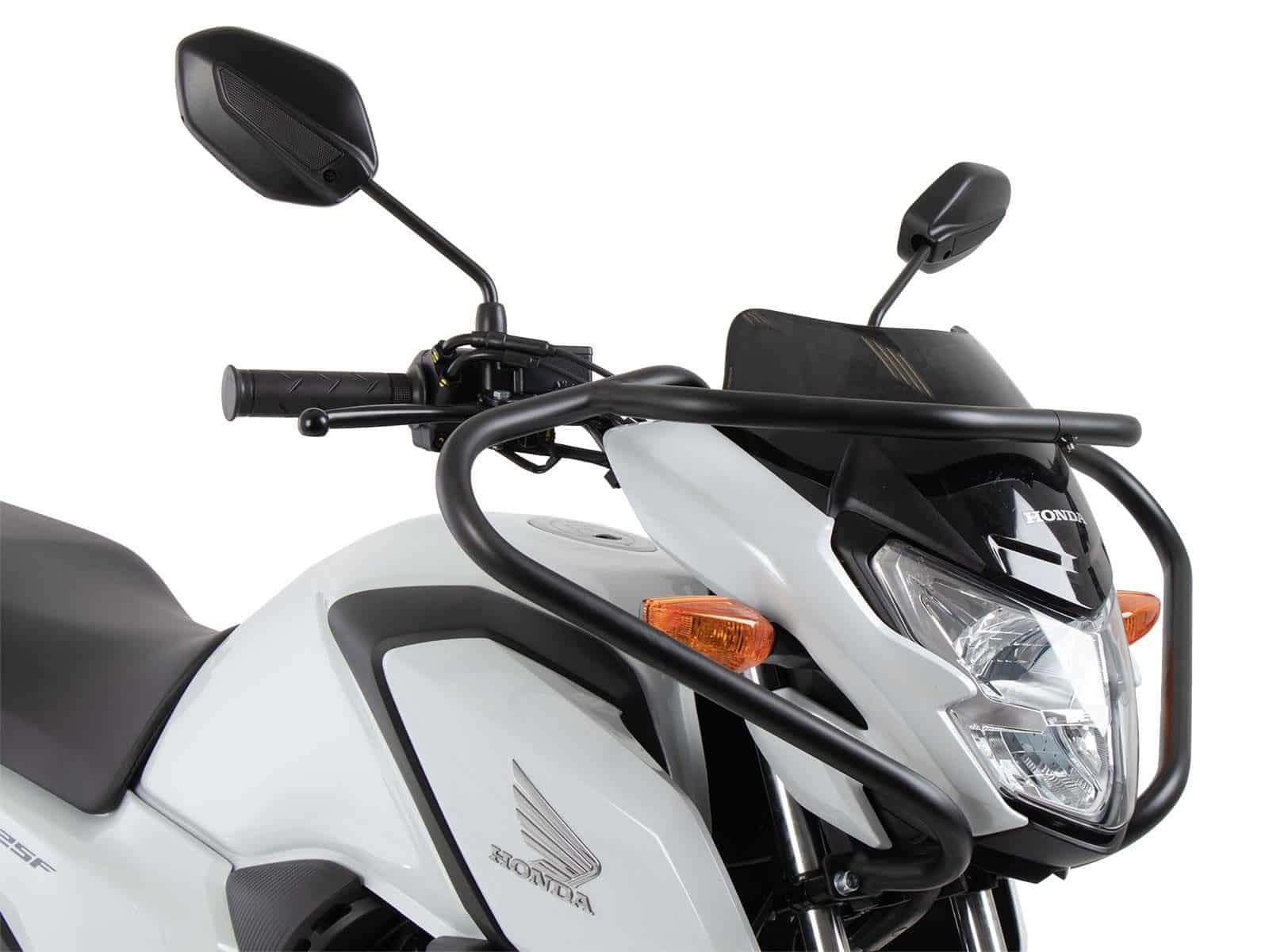Barra di protezione anteriore nera per Honda CB 125 F (21-25) Hepco & Becker