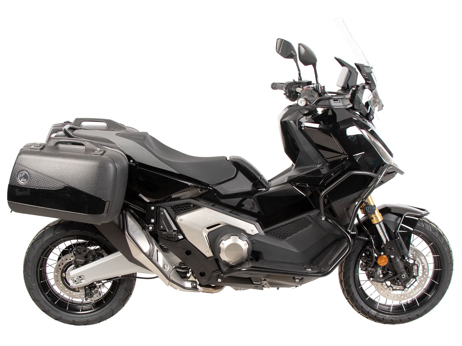 Portavaligie laterale fisso nero per Honda X-ADV (25- ) Hepco & Becker