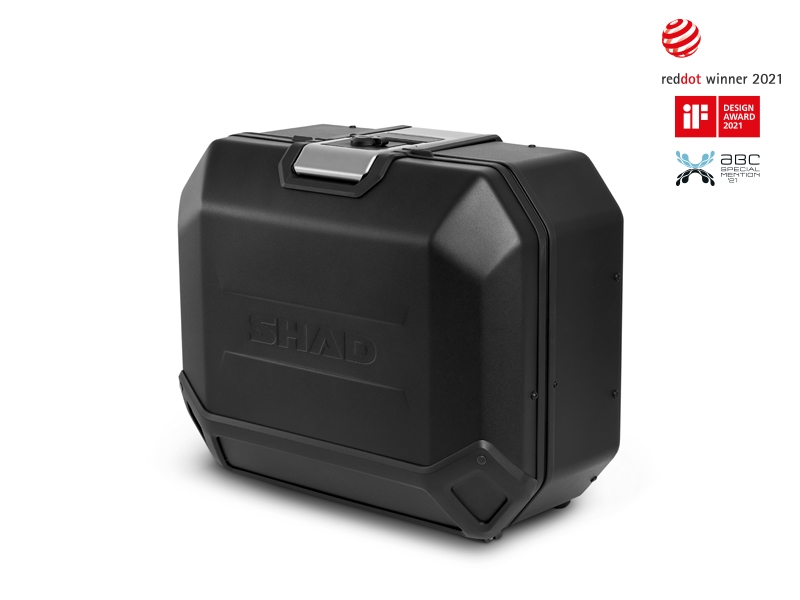 Borsa laterale Shad Terra TR36, sinistra, alluminio nero, 36 l