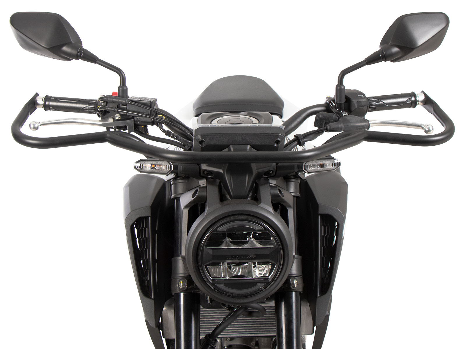 Barra di protezione anteriore nera per Honda CB 125 R (25-) Hepco & Becker