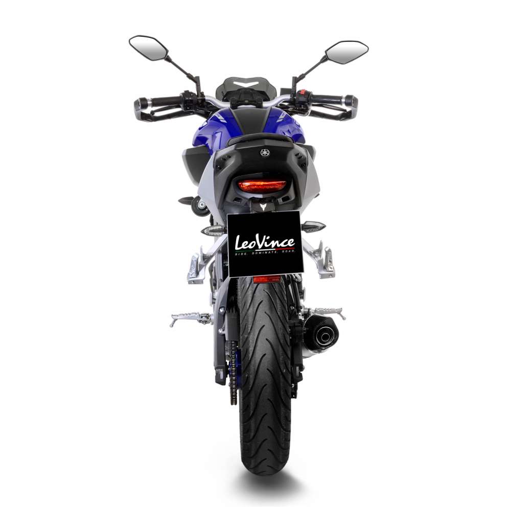 LeoVince sistema completo LV One Evo per Yamaha MT-125 /YZF-R 125, argento, omologazione E