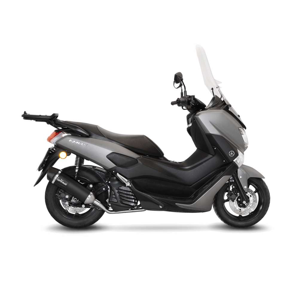 LeoVince sistema completo Nero per Yamaha GPD 125 N-Max, acciaio inox nero, Euro4, omologazione E