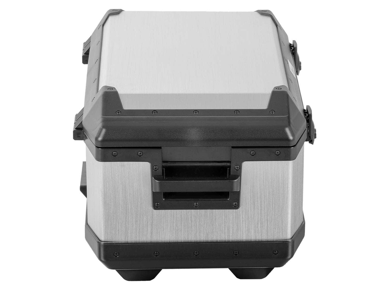Bauletto in alluminio Xplorer 60 litri alluminio argento Hepco & Becker