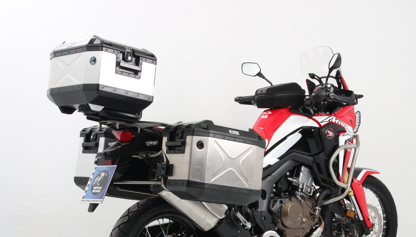 Portabagagli Alurack per portapacchi originale per Honda CRF 1000 Africa Twin (Bj.16-17)