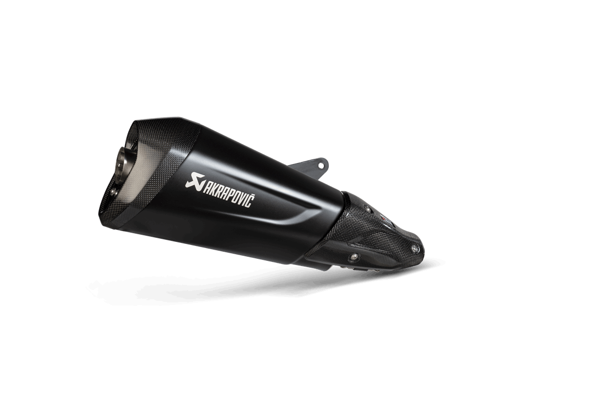 Scarico sportivo Akrapovic Slip-On nero per Vespa GTS/​GTS Super/​GTV 300ccm HPE (`20-) Euro 5