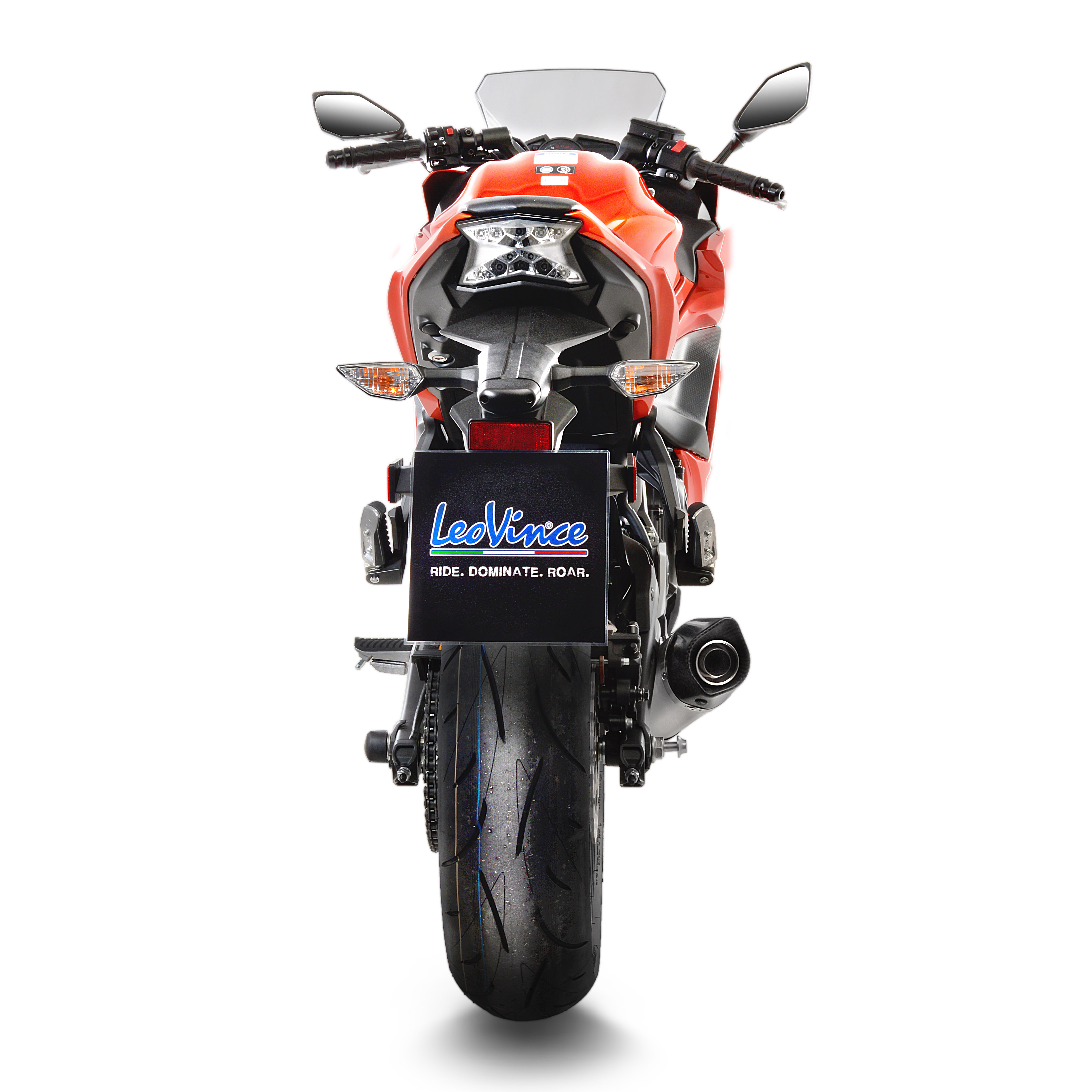 Impianto di scarico LeoVince SBK LV One Evo 2, inox, impianto completo per Z 650 / Ninja 650 (Bj.17-19)
