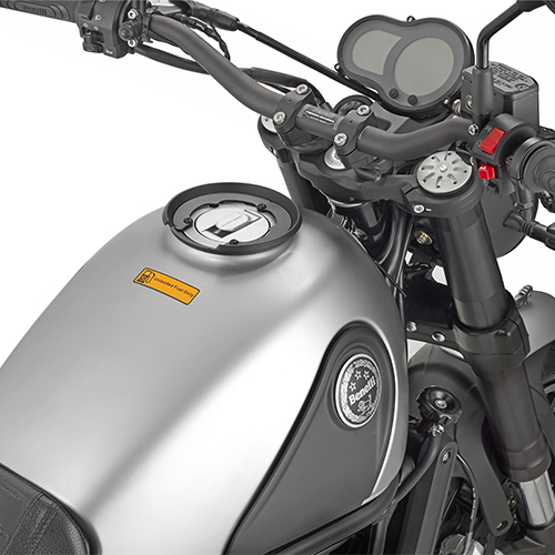 Montaggio serbatoio per borse da serbatoio TANKLOCK per Benelli 502 C (Bj.19-) Givi