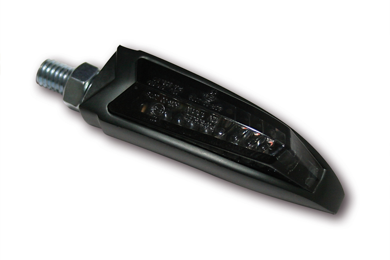 HIGHSIDER pro Arc LED indicatore/luce di posizione nero/tonico 2in1, omologato E (coppia)