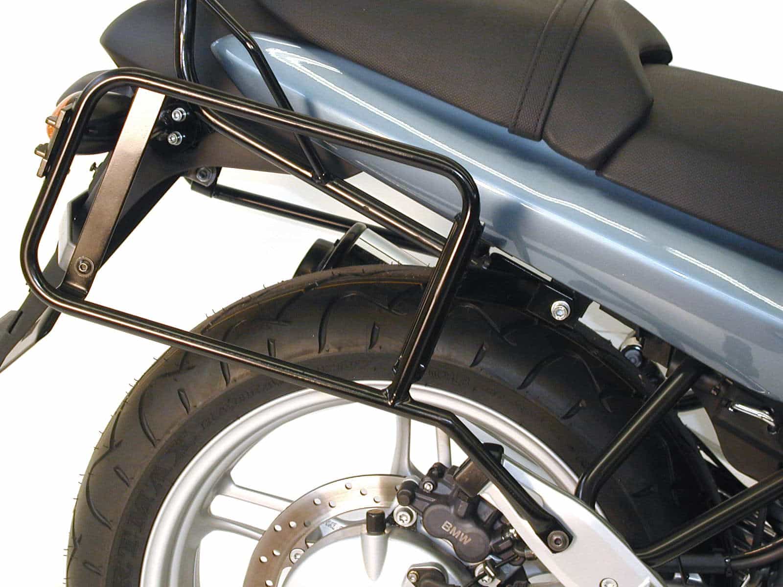 Portavaligie laterale fisso nero per BMW R 850 R (03-06)/R 1150 R (00-06) Hepco & Becker