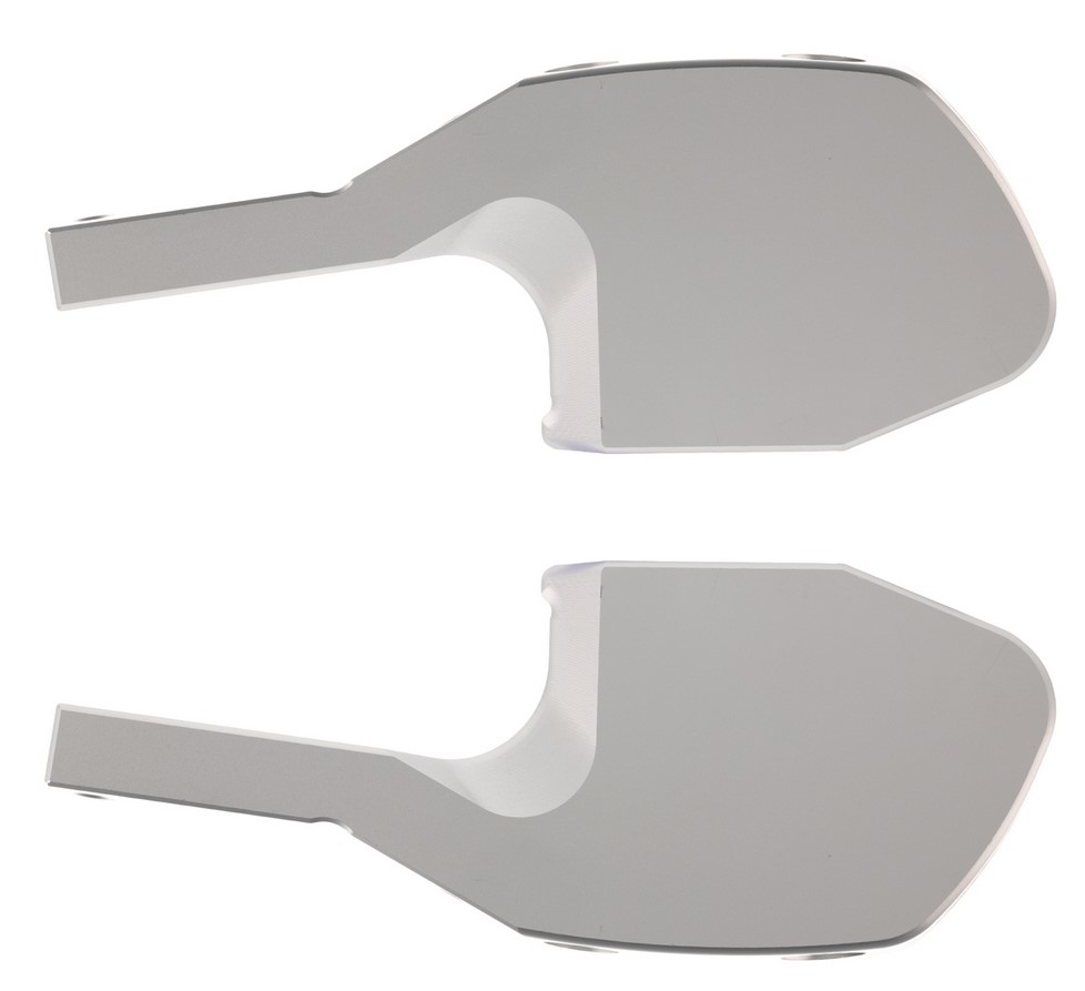 Adattatore poggiapiedi per Vespa GTS/GTS Super/GTV/GT 60/GT/GT L 125-300ccm, argento opaco