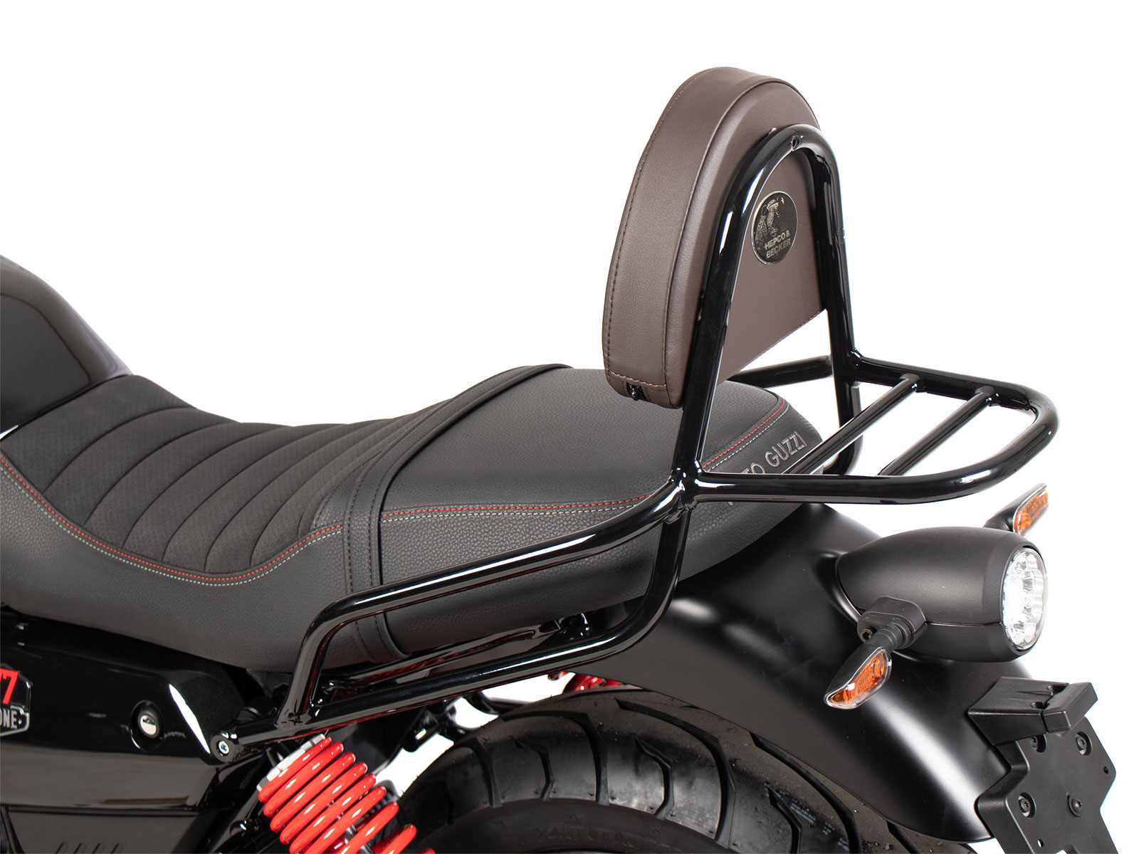Sissybar con portapacchi per Moto Guzzi V7 Stone Special Edition (22-) Originale Hepco & Becker