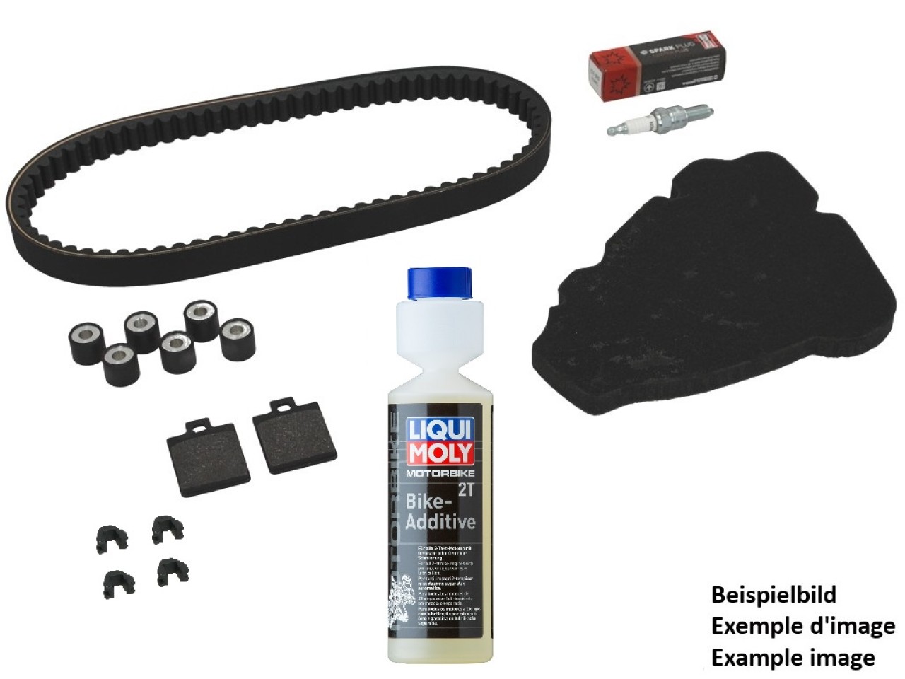 Kit di controllo NF ProKit premium, (OEM) con pastiglie + additivo, Aprilia Mojito, anno di costruzione: 2004-20
