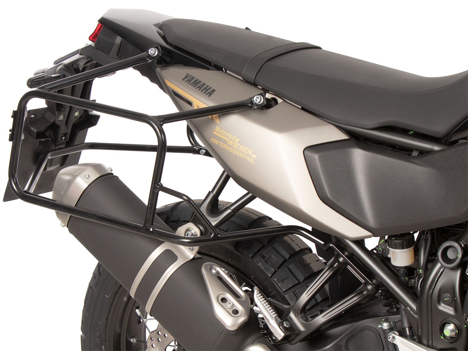 Portavaligie laterale fisso nero per Yamaha Ténéré 700 (25-) Hepco & Becker
